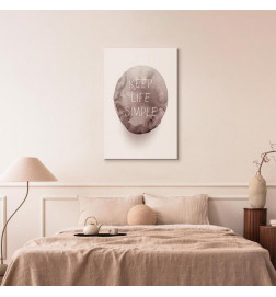 Quadro - Keep Life Simple (1 Part) Vertical