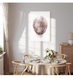 Canvas Print - Keep Life Simple (1 Part) Vertical