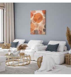 Canvas Print - Amber Kaleidoscope (1 Part) Vertical