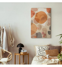 Canvas Print - Amber Kaleidoscope (1 Part) Vertical