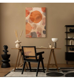 Canvas Print - Amber Kaleidoscope (1 Part) Vertical