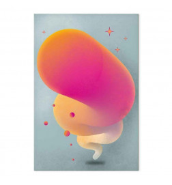 Tableau - Pink Streak (1 Part) Vertical