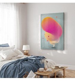 Canvas Print - Pink Streak (1 Part) Vertical