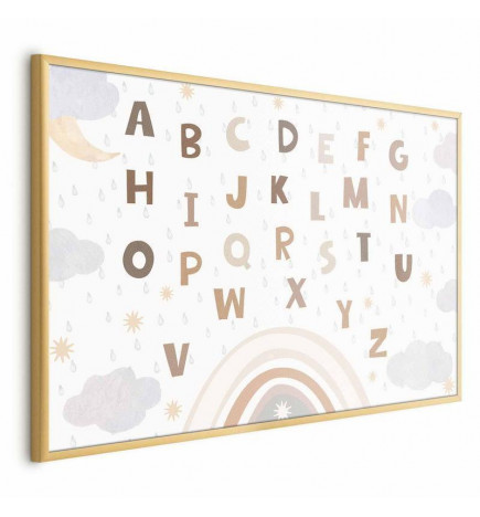 Poster - Letters in Muted Colors