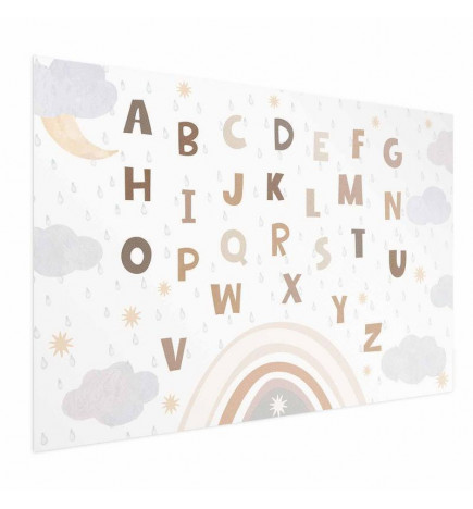 Juliste - Letters in Muted Colors