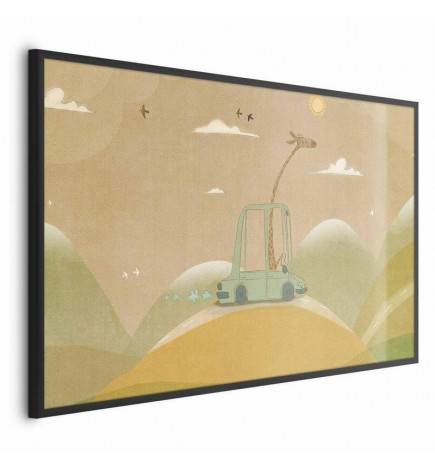 Poster - Traveling Giraffe