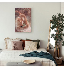 Canvas Print - Space Flamingo (1 Part) Vertical