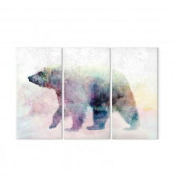 Leinwandbild - Lonely Bear (3 Parts)