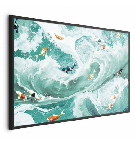 Poster - Fish and Waves