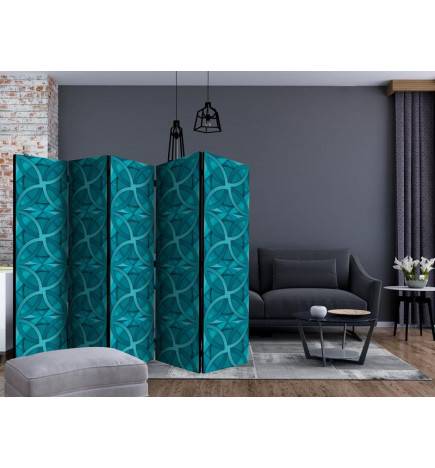 Biombo - Geometric Turquoise II [Room Dividers]