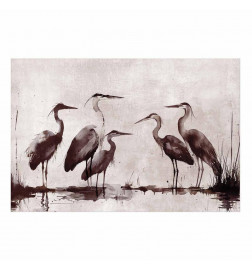 Plakat - Herons Painted in Ink