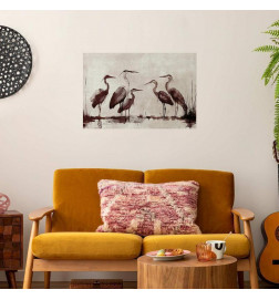 Plakatas - Herons Painted in Ink