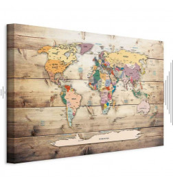 Cuadro - World Map: Colourful Continents