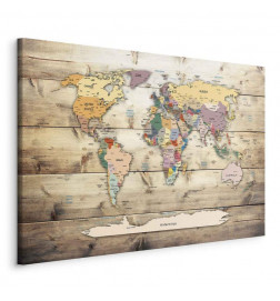 Seinapilt - World Map: Colourful Continents