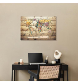 Taulu - World Map: Colourful Continents