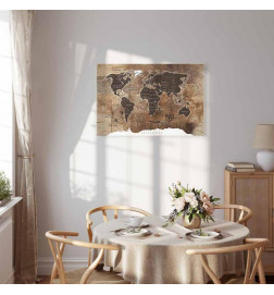 Tableau - World Map: Wooden Mosaic