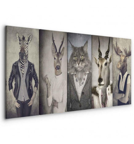 Schilderij - Animal Masks I