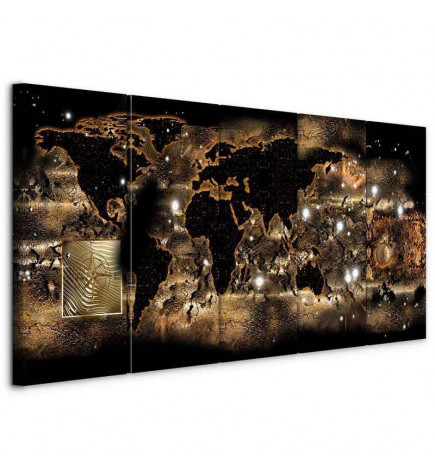 Schilderij - World at Night