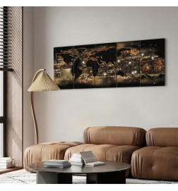 Schilderij - World at Night