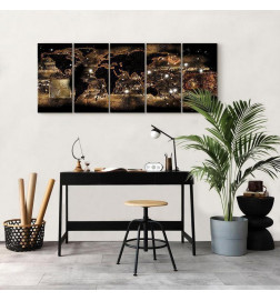 Schilderij - World at Night