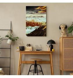 Canvas Print - Copper Mountains (1 Part) Vertical