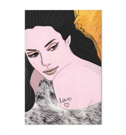 Canvas Print - Sensual and Love (1 Part) Vertical