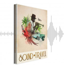 Schilderij - Sound Travel (1 Part) Vertical