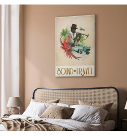 Canvas Print - Sound Travel (1 Part) Vertical