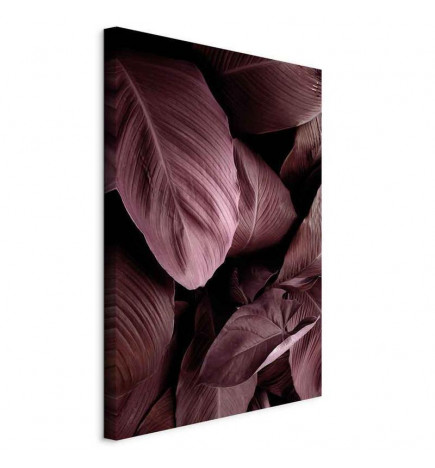 Canvas Print - Velvet Leaves (1 Part) Vertical