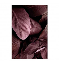 Canvas Print - Velvet Leaves (1 Part) Vertical
