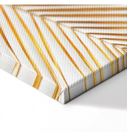 Quadro - Golden Palm Leaves (1 Part) Vertical