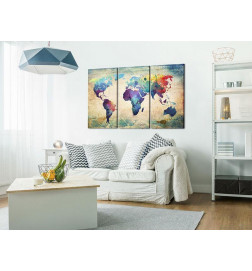 Quadro di sughero - Rainbow Map