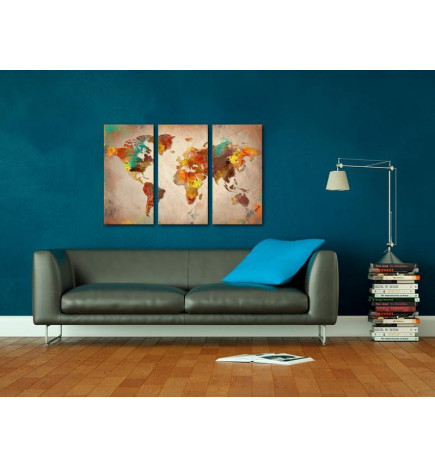 Tableau en liège - Painted World