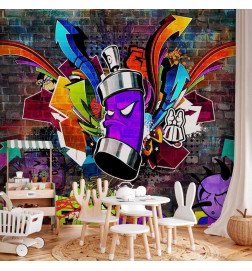 Fototapeet - Graffiti: Colourful attack
