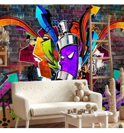 Carta da parati - Graffiti: Colourful attack