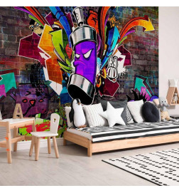 Mural de parede - Graffiti: Colourful attack