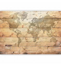Fototapete - Map on Boards