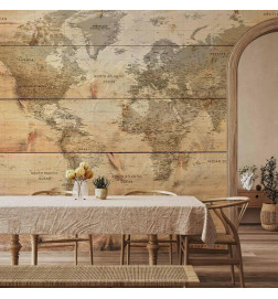 Fototapetas - Map on Boards