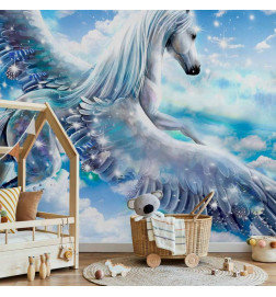 Fotobehang - Pegasus (Blue)