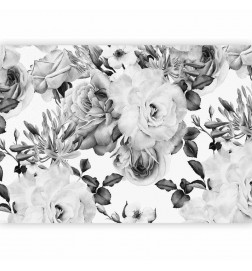 Fototapet - Sentimental Garden (Black and White)