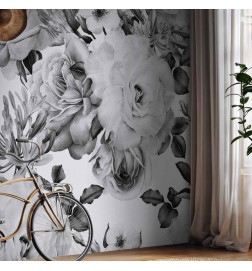 Papier peint - Sentimental Garden (Black and White)