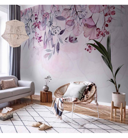 Papier peint - Foggy Nature - Pink