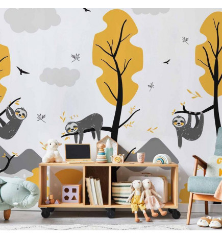 Wall Mural - Cute Sloths
