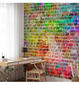 Fototapetti - Rainbow Wall