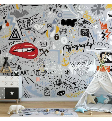 Mural de parede - Stream of thought