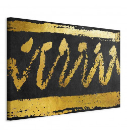 Schilderij - Gold Seal (1 Part) Wide