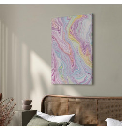 Leinwandbild - Colorful Dream - Abstract Shapes in Pastel Colors