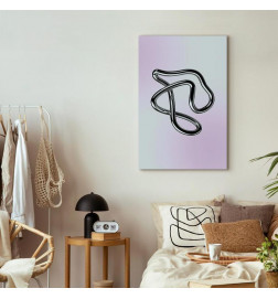 Glezna - Silver Intricacies - Fluid Metallic Figure on a Gradient Background