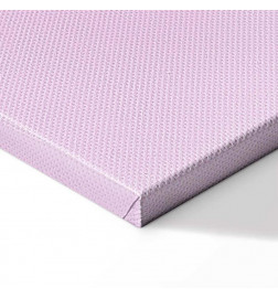 Schilderij - Silver Intricacies - Fluid Metallic Figure on a Gradient Background