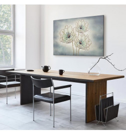Canvas Print - Ocean Flowers (1 Part) Wide
